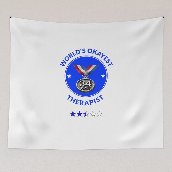 Item preview, World's Okayest Therapist designed and sold by Sunrise427.