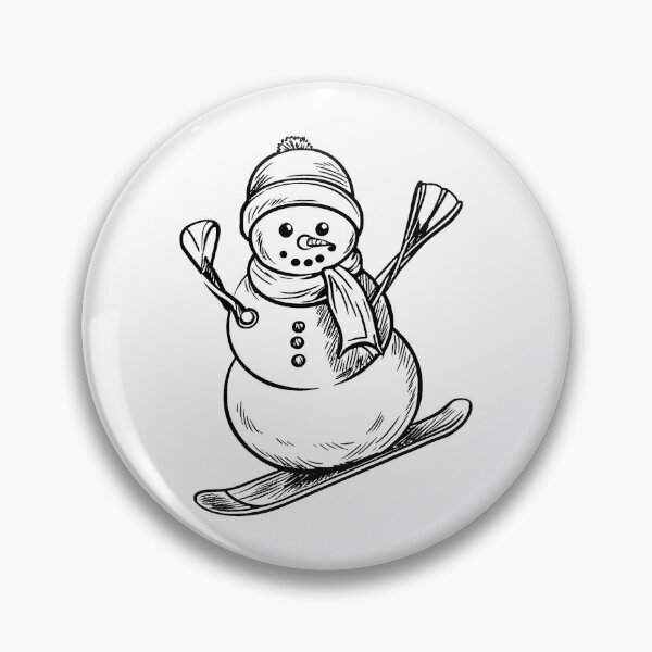 Item preview, Snowman Skiing Adventure designed and sold by GeoSketchWear.