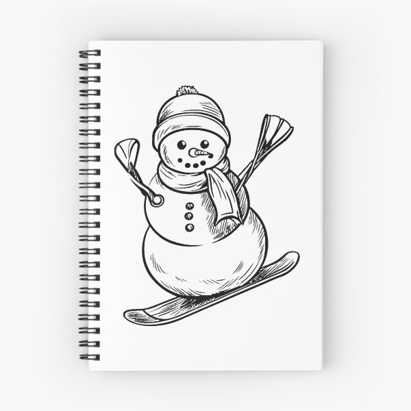 Item preview, Snowman Skiing Adventure designed and sold by GeoSketchWear.