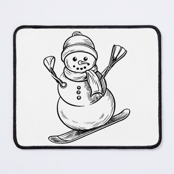Item preview, Snowman Skiing Adventure designed and sold by GeoSketchWear.