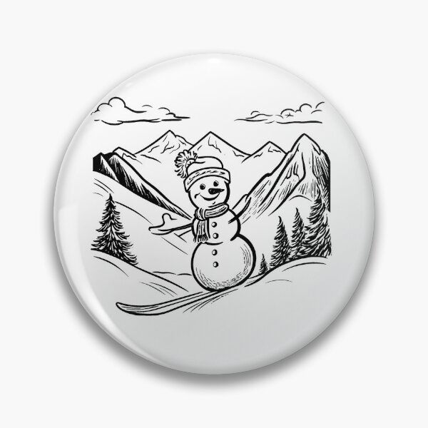 Item preview, Snowman Skiing Adventure designed and sold by GeoSketchWear.