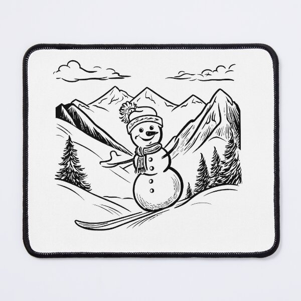 Item preview, Snowman Skiing Adventure designed and sold by GeoSketchWear.