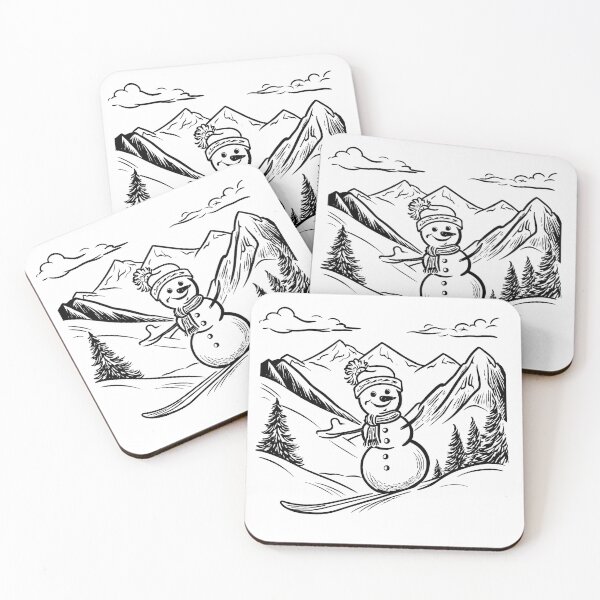 Item preview, Snowman Skiing Adventure designed and sold by GeoSketchWear.