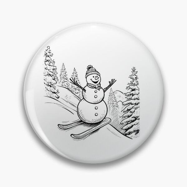 Item preview, Snowman Skiing Adventure designed and sold by GeoSketchWear.