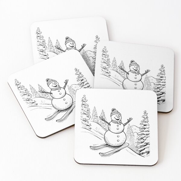 Item preview, Snowman Skiing Adventure designed and sold by GeoSketchWear.