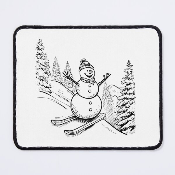 Item preview, Snowman Skiing Adventure designed and sold by GeoSketchWear.