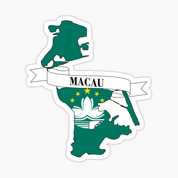 Item preview, macau flag map designed and sold by visual adventures.