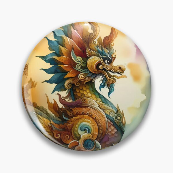 Item preview, Ornate Dragon Guarding a Mystical Temple designed and sold by Vitalka-uk.