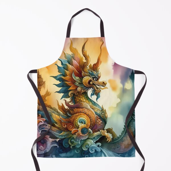 Item preview, Ornate Dragon Guarding a Mystical Temple designed and sold by Vitalka-uk.