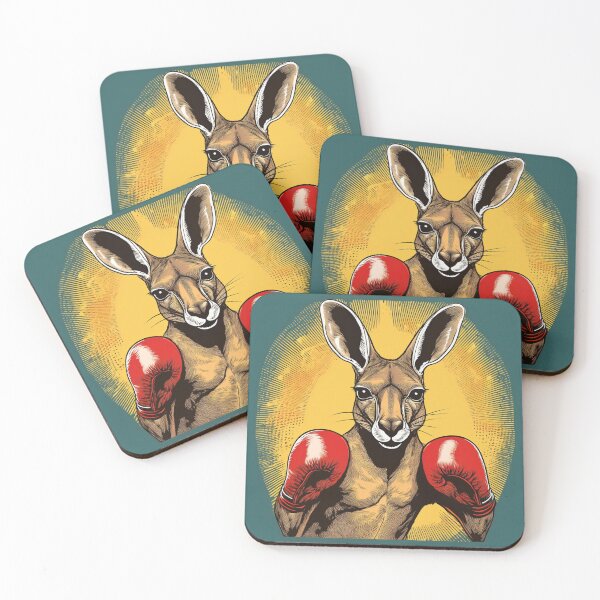 Item preview, Halftone Boxing Kangaroo designed and sold by Boxing Kangaroo Retail Company.