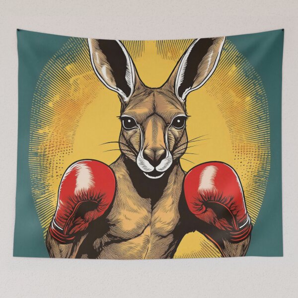 Item preview, Halftone Boxing Kangaroo designed and sold by Boxing Kangaroo Retail Company.