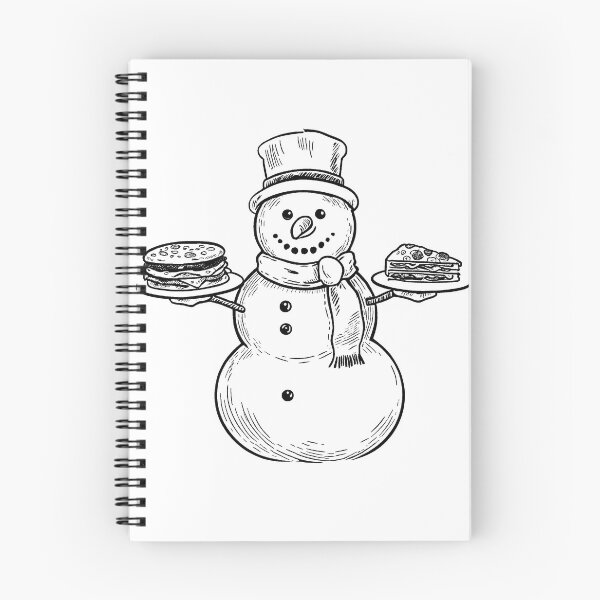 Item preview, Snowman Serving Delicious Treats designed and sold by GeoSketchWear.