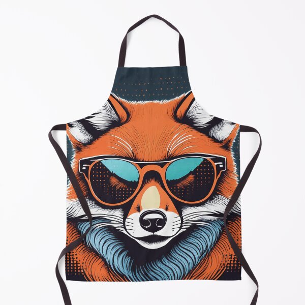 Item preview, Halftone fox in Sun glasses designed and sold by Boxing Kangaroo Retail Company.