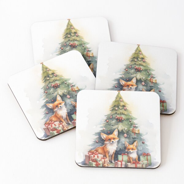 Item preview, Fox Family at Christmas designed and sold by Samuelsboro.