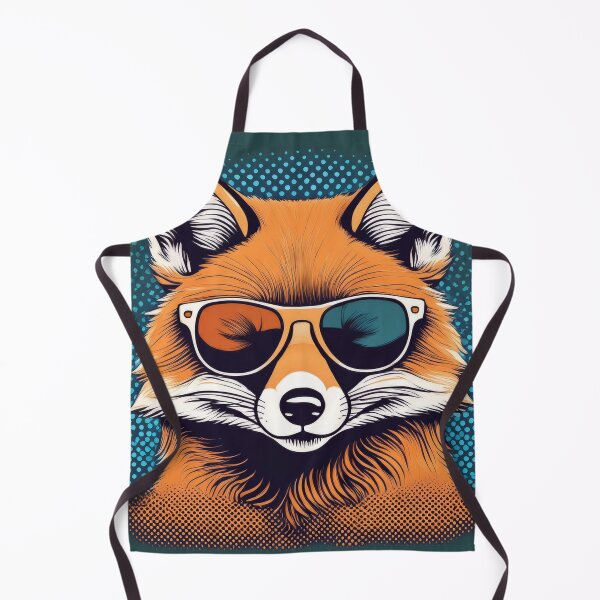 Item preview, Halftone fox in Sun glasses designed and sold by Boxing Kangaroo Retail Company.