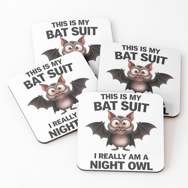 Item preview, "Bat Suit Night Owl - Funny Halloween Design" designed and sold by arindacreative.