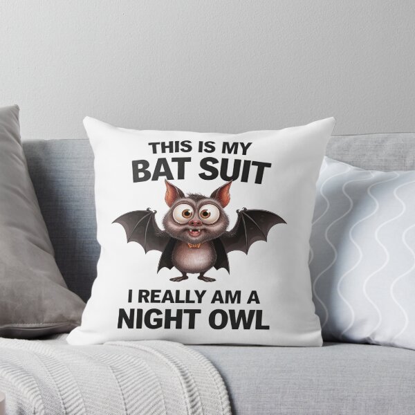 Item preview, "Bat Suit Night Owl - Funny Halloween Design" designed and sold by arindacreative.