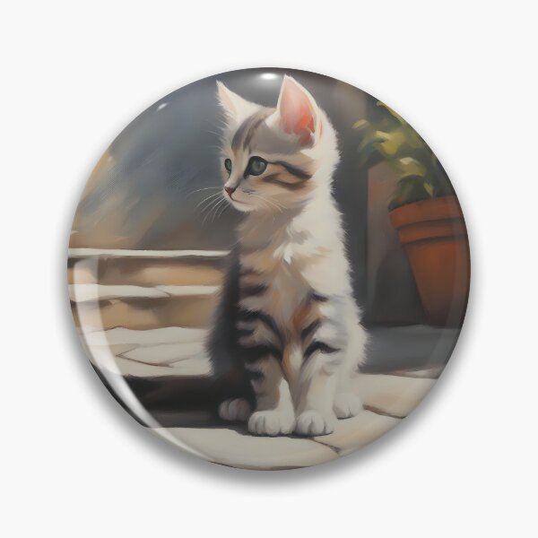 Item preview, Kitten Watching Bypassers, Small and Large designed and sold by CalmnessbyChoice.