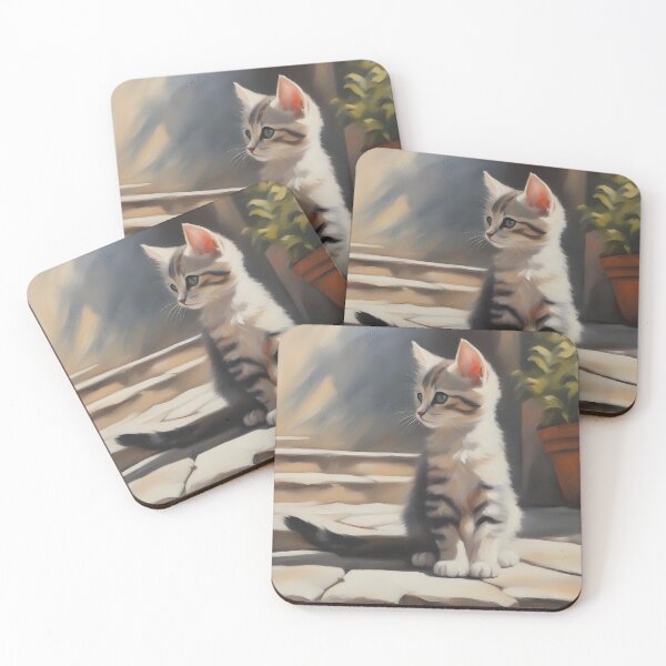 Item preview, Kitten Watching Bypassers, Small and Large designed and sold by CalmnessbyChoice.