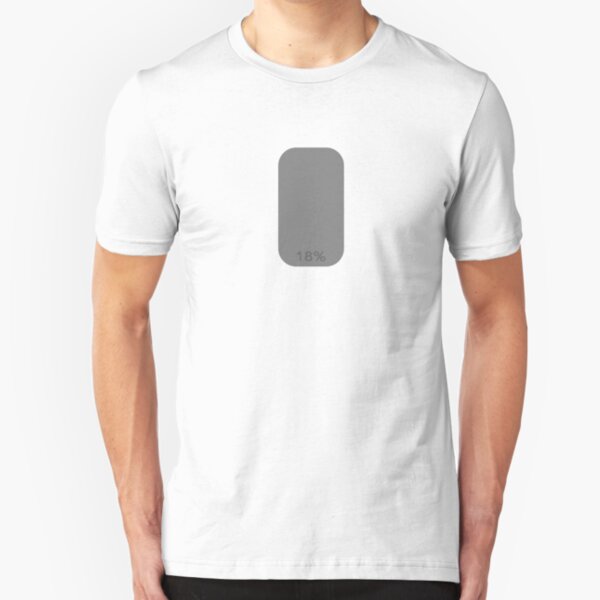 18% greycard shirt -splotchdog support shirt Slim Fit T-Shirt