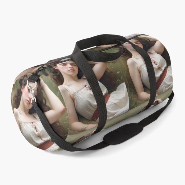 Item preview, Pretty girl reclining on a patch grass - after William-Adolphe Bouguereau French painter designed and sold by Vintage Designs +.