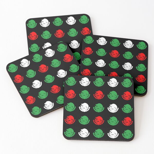 Item preview, Mexico Retro tricolore repeat pattern designed and sold by ModSupporters.