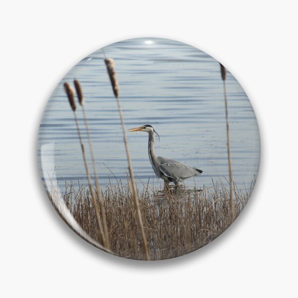 Item preview, Wading Grey Heron Donegal Ireland designed and sold by eddiebarronshop.