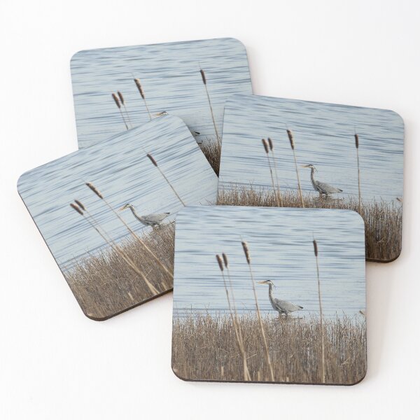 Item preview, Wading Grey Heron Donegal Ireland designed and sold by eddiebarronshop.