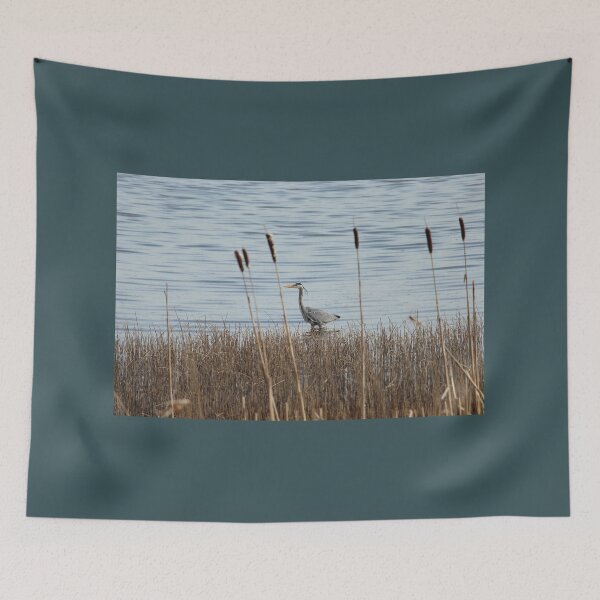 Item preview, Wading Grey Heron Donegal Ireland designed and sold by eddiebarronshop.