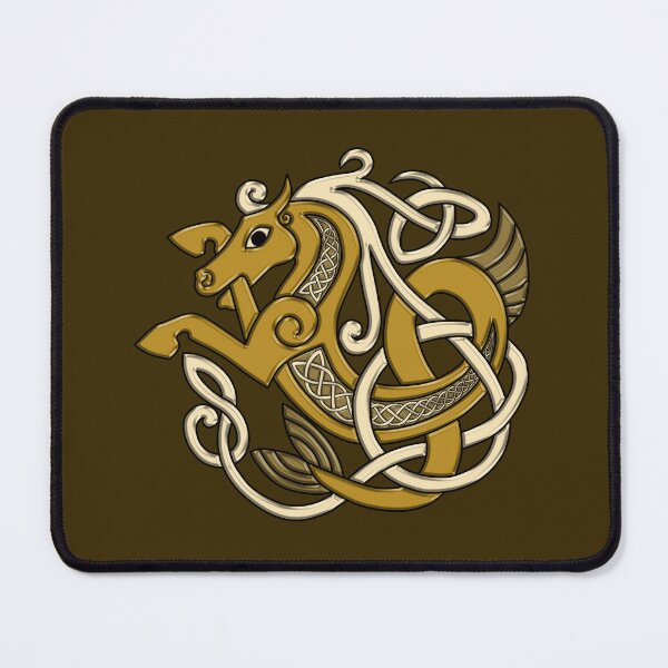 Item preview, Celtic Seahorse Hippocampus in Gold designed and sold by DappledMoon.