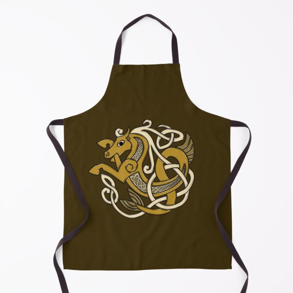 Item preview, Celtic Seahorse Hippocampus in Gold designed and sold by DappledMoon.