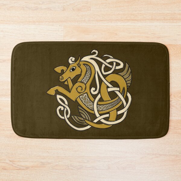 Item preview, Celtic Seahorse Hippocampus in Gold designed and sold by DappledMoon.