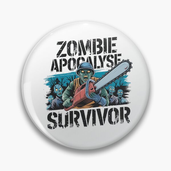 Item preview, "Zombie Apocalypse Survivor - Chainsaw Warrior Design" designed and sold by arindacreative.