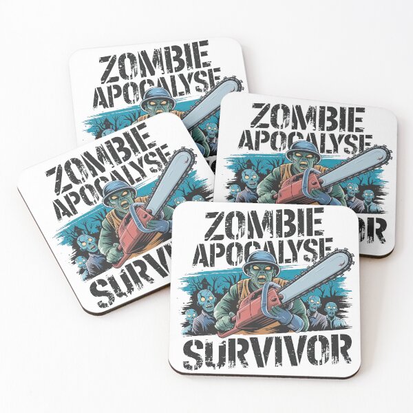 Item preview, "Zombie Apocalypse Survivor - Chainsaw Warrior Design" designed and sold by arindacreative.