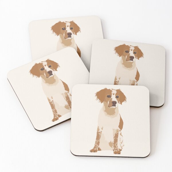 Item preview, Brittany Dog Illustration designed and sold by archetype prints.