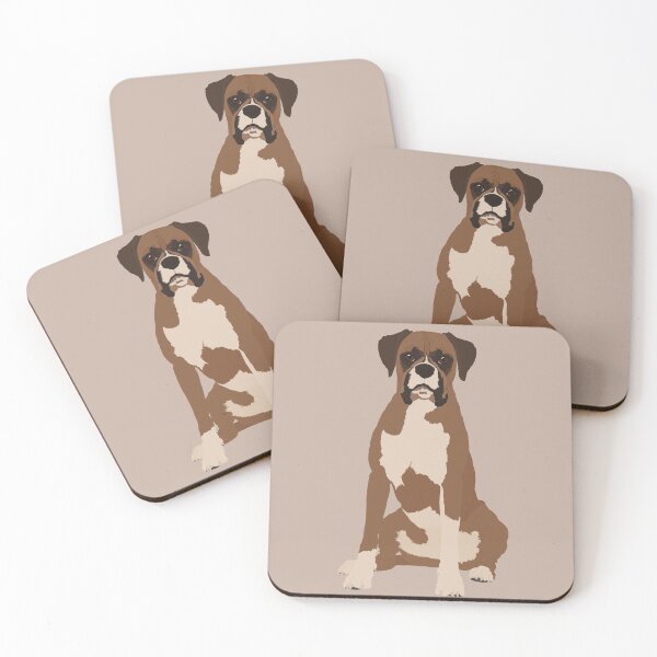 Item preview, Boxer Dog Illustration designed and sold by archetype prints.