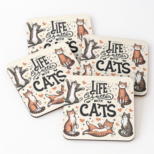 Item preview, Life is Better with Cats designed and sold by ROCKSTARARUN.