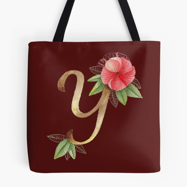 Item preview, Watercolor letter Y with flowers designed and sold by GinColorist.