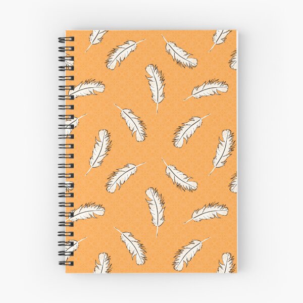 Item preview, Floaty Feathers on Orange designed and sold by Katie Stearns.