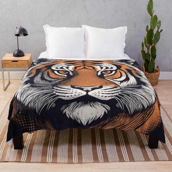 Item preview, Halftone Tiger Print designed and sold by Boxing Kangaroo Retail Company.