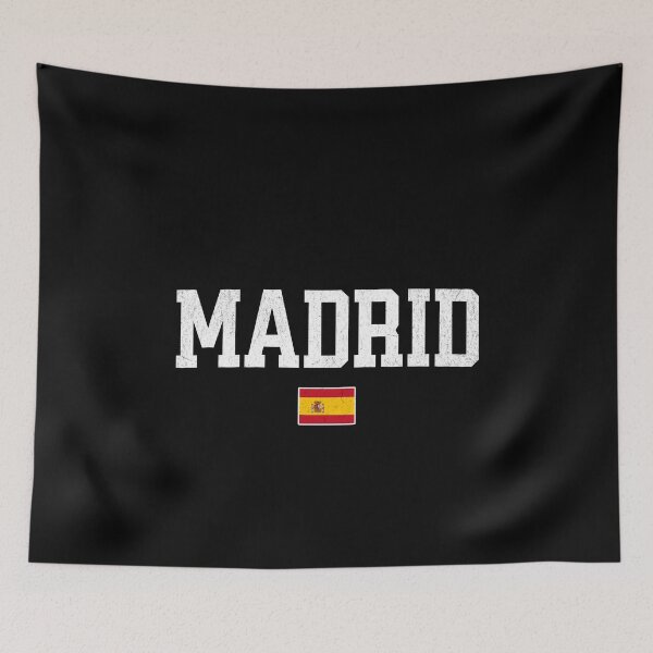 Item preview, Madrid Spain with Spanish Flag designed and sold by NessiCreates.