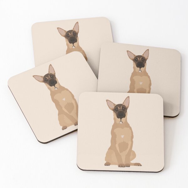 Item preview, Belgian Malinois Dog Illustration designed and sold by archetype prints.