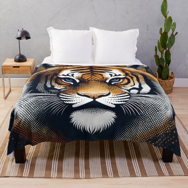 Item preview, Halftone Tiger Print designed and sold by Boxing Kangaroo Retail Company.