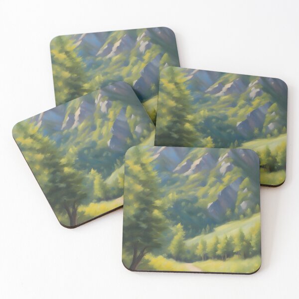 Item preview, Mountain Forest Path in Summer designed and sold by CalmnessbyChoice.