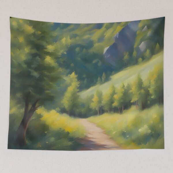 Item preview, Mountain Forest Path in Summer designed and sold by CalmnessbyChoice.