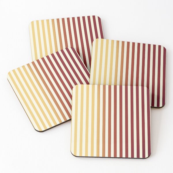 Item preview, Ombre Stripes on Beige Golden Yellow Brick Red Plum designed and sold by LaurenWDesigns.