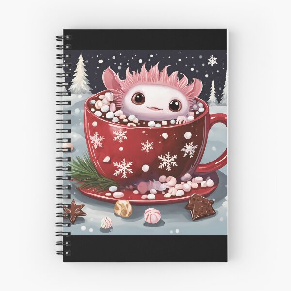 Artikelvorschau, Weihnachtsaxolotl in einer Tasse heißer Schokolade entworfen und verkauft von ewaD20.