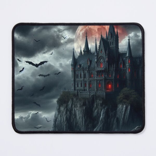 Item preview, Gothic Castle Under Blood Moon designed and sold by ROCKSTARARUN.