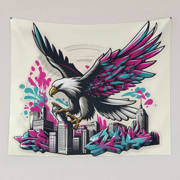 Item preview, Urban Graffiti Eagle Attack designed and sold by JavisSRDesign.