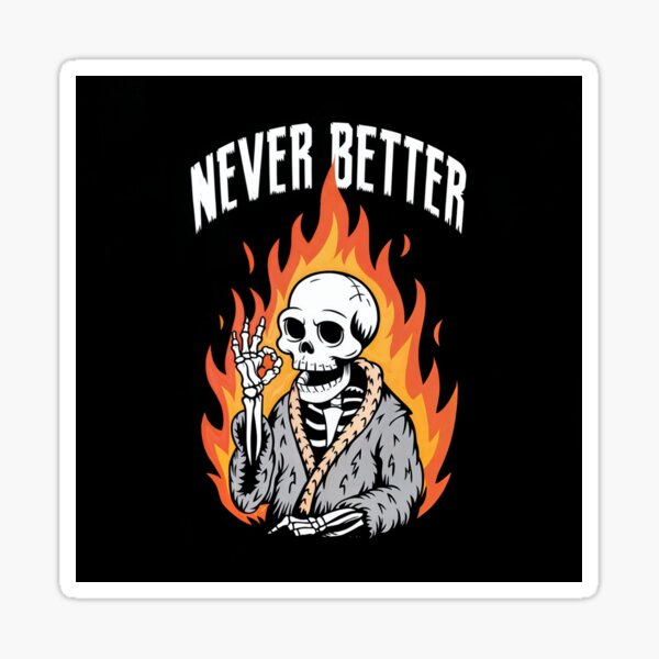 Item preview, Skeleton on fire designed and sold by dacrekane.